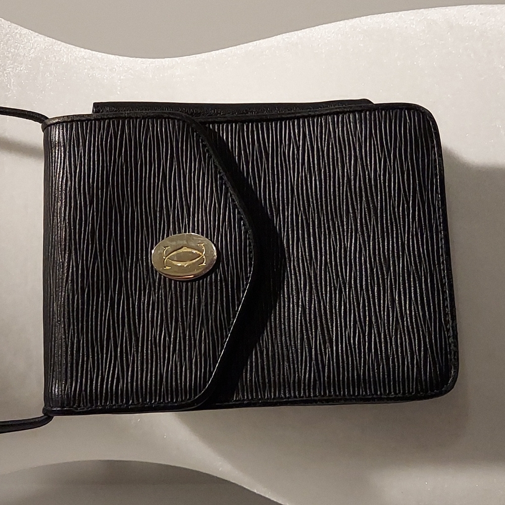 Vintage Cartier Black Mini Purse Crossbody Bag